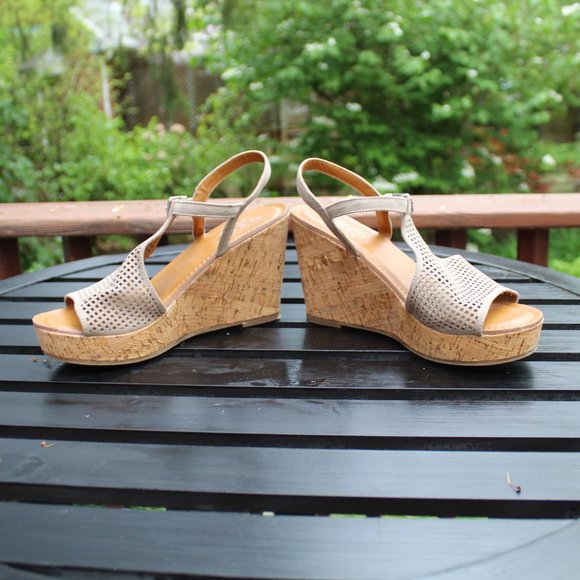 Franco Sarto Clinton 2 Platform Wedge Sandals size 7 - Picture 6 of 15